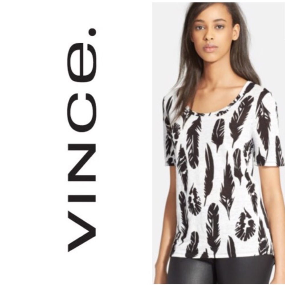 Vince Plume scoop neck T